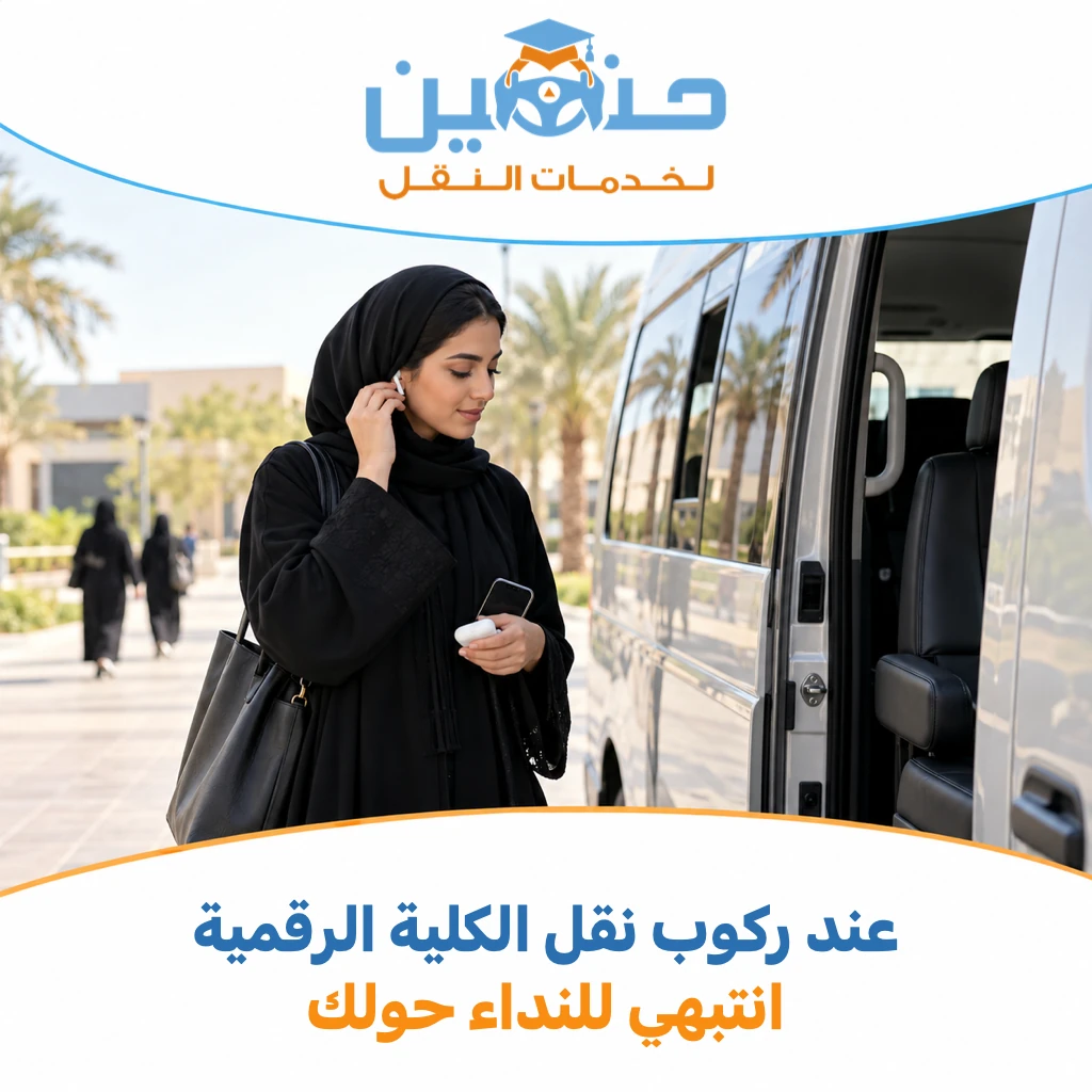 سماعاتك معك عند ركوب نقل الكلية الرقمية؟ تابعي نداء الرحلة بالطريقة المتفق عليها
