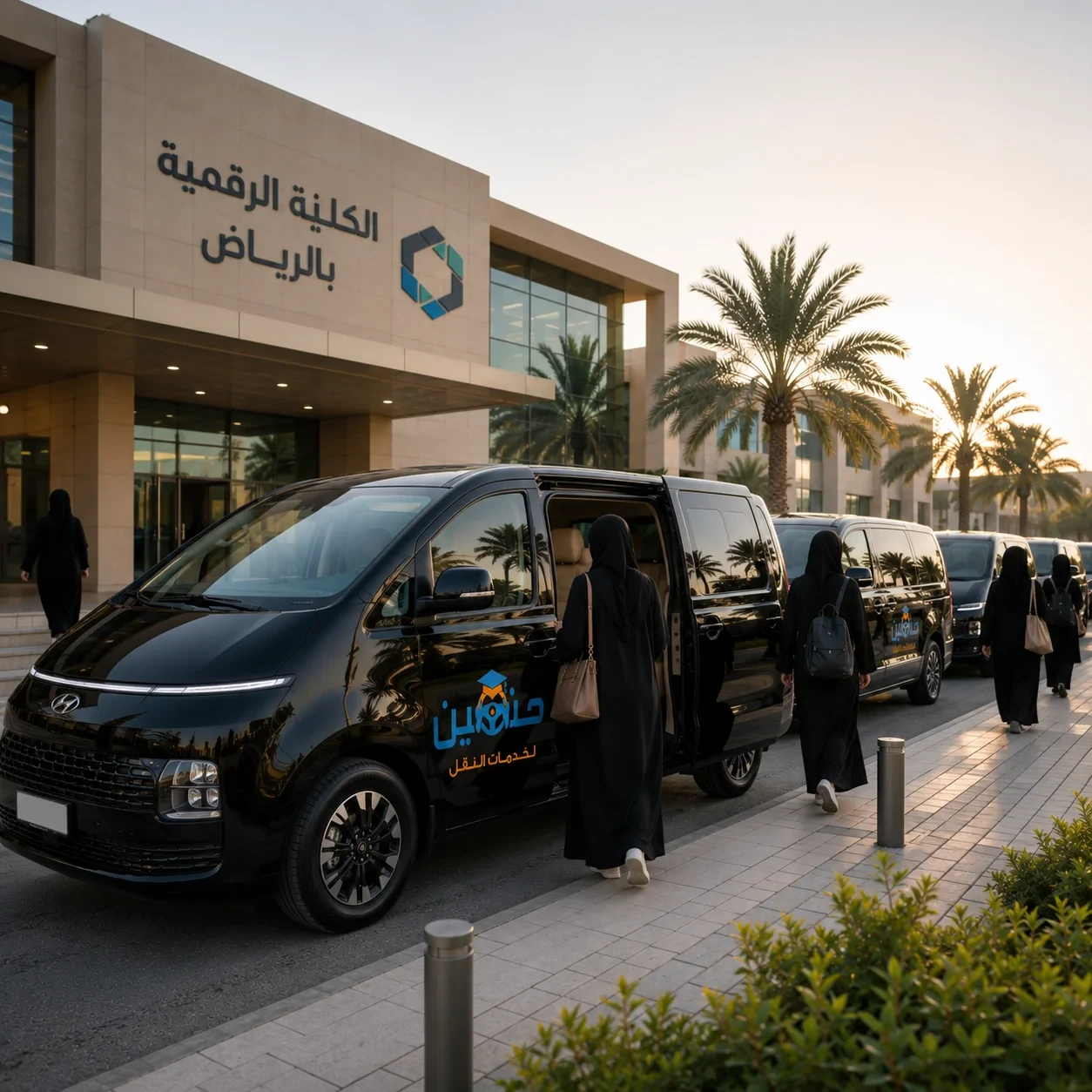 توصيل طالبات الكلية الرقمية بالرياض