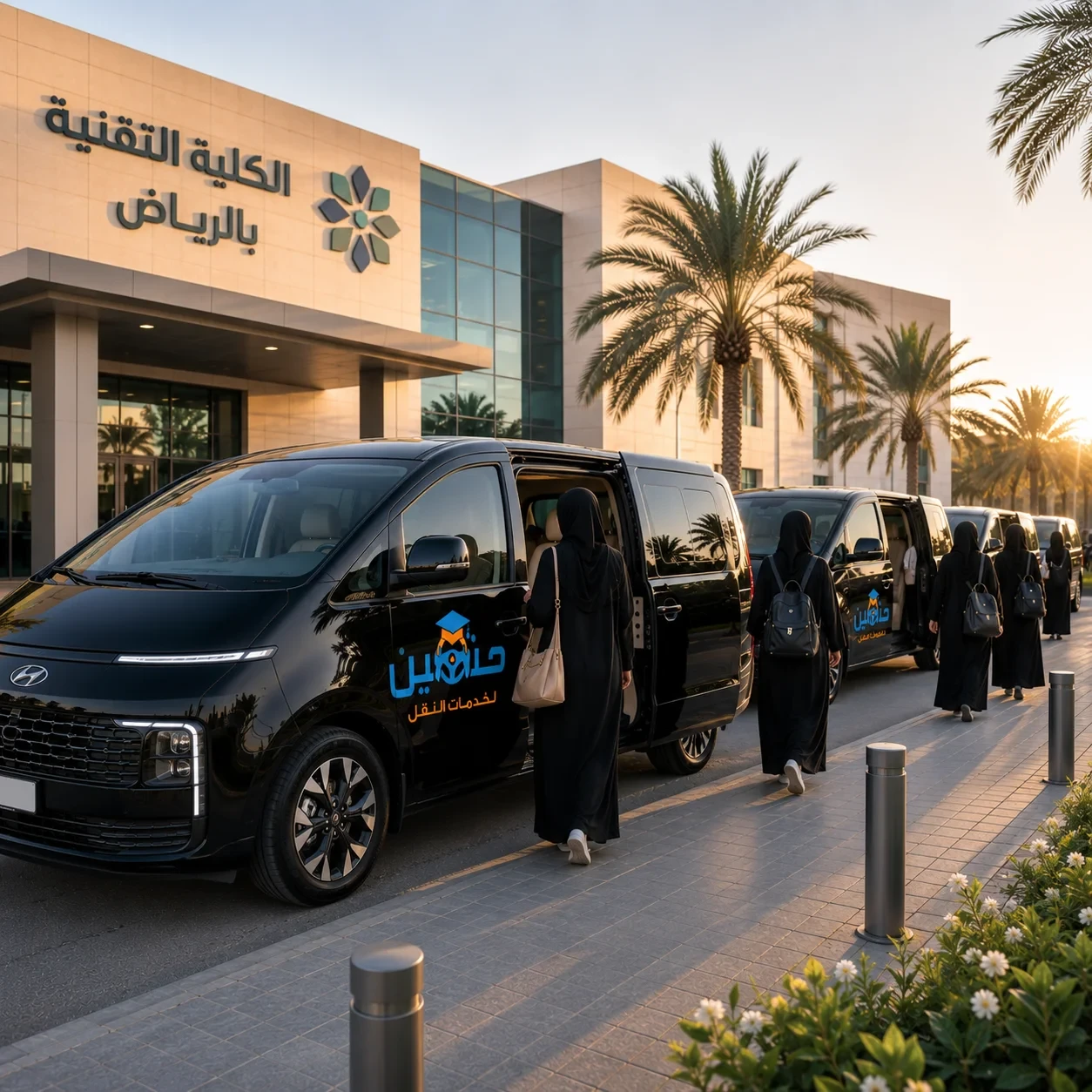 توصيل طالبات الكلية التقنية بالرياض