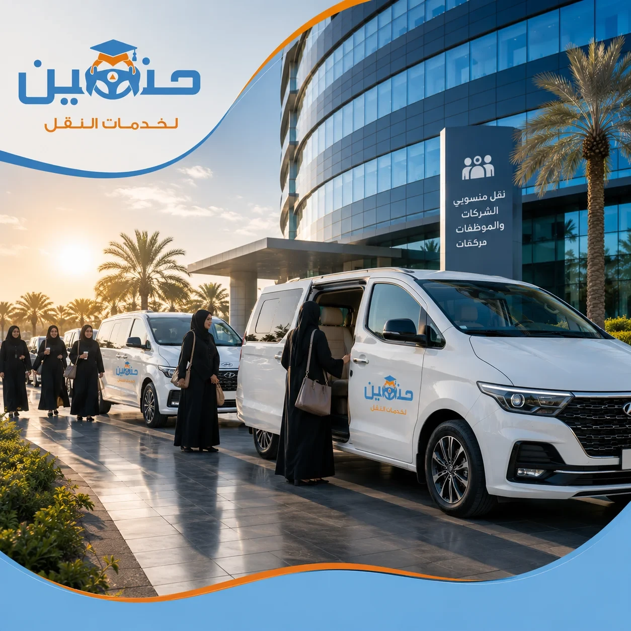 نقل منسوبي الشركات والموظفات بالرياض